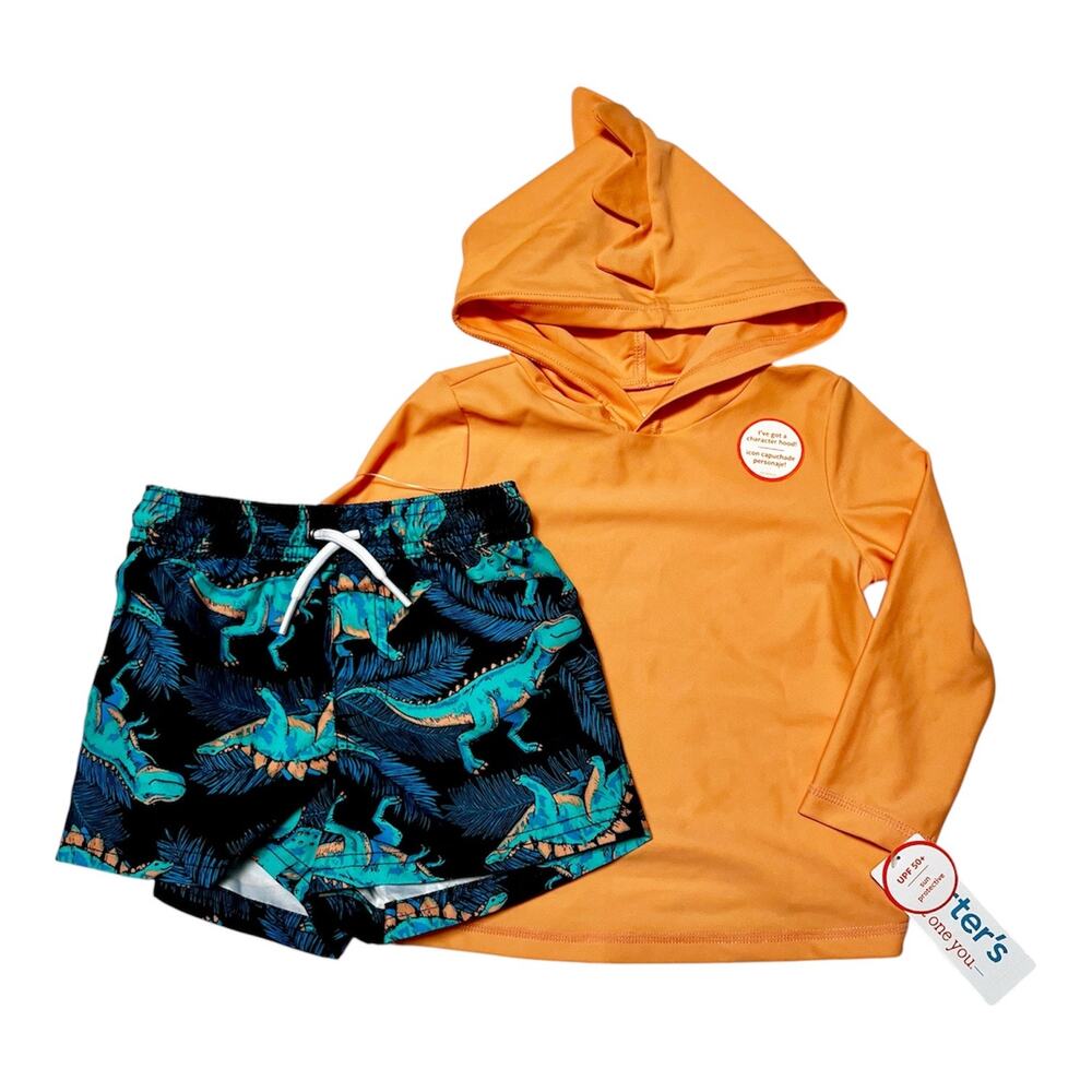 NWT Carter’s Dinosaur Rash Guard Swim Suit Size 18m